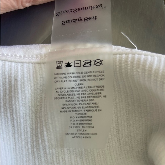 White Ribbed Tank Top - Picture 4 of 4